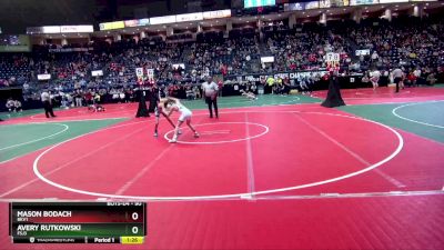 90 lbs Champ. Round 1 - Avery Rutkowski, FSJ3 vs Mason Bodach, BKV1