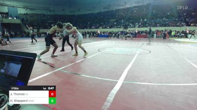 175 lbs Consi Of 8 #1 - Joe Thomas, Carl Albert vs Hudson Sheppard, Sand Springs