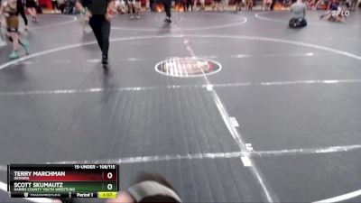 108/115 Round 2 - Terry Marchman, Geogira vs Scott Skumautz, Harris County Youth Wrestling