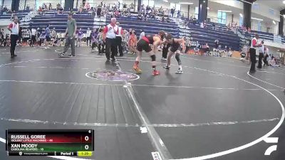 100 lbs Round 3 (3 Team) - Xan Moody, Carolina Reapers vs Russell Goree, Violent Little Machines