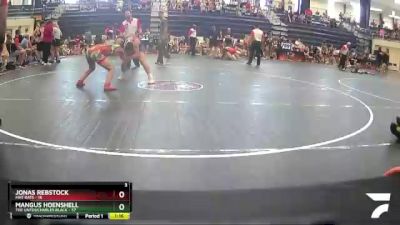 125 lbs Semis & 1st Wrestleback (8 Team) - Mangus Hoenshell, The Untouchables Black vs Jonas Rebstock, Mat Rats