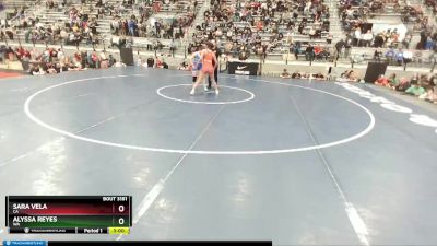 59 lbs Champ. Round 1 - Sara Vela, CA vs Alyssa Reyes, WA