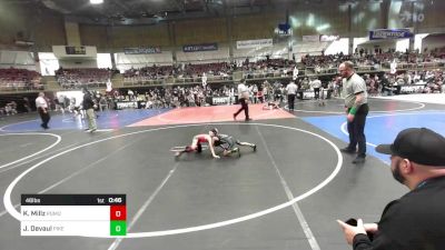 46 lbs Quarterfinal - Kaleb Millz, Pomona Elite WC vs James Devaul, Pikes Peak Warriors