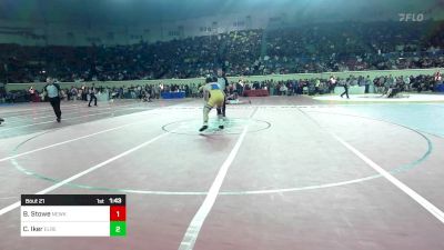 160 lbs Round Of 64 - Blake Stowe, Newkirk Jr High vs Coleman Iker, El Reno