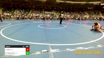 100 lbs Round Of 32 - Isaac Folk, Dakota Boyz Wrestling Club vs Stone Helmrichs, IAWC