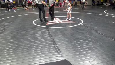 69 lbs Round Of 16 - Camryn Scott, Bellefonte vs Kloe Krogstad, Springfield Delco