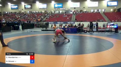 74 kg Con 16 #2 - Dom Mandarino, Stanford - California RTC vs Noah Grover, University At Buffalo