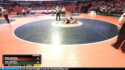 1A 160 lbs Semifinal - Max Astacio, Woodstock (Marian) vs Dax Gentes, El Paso (E.P.-Gridley)