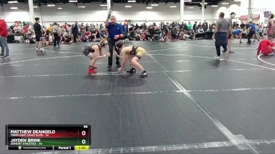 96 lbs Round 6 (8 Team) - Jayden Brink, Armory Athletics vs Matthew DeAngelo, Terps East Coast Elite