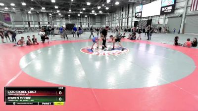 74 lbs Semifinal - Cato Rickel-Cruz, Team Aggression WC vs Rowen Moore, Team Real Life Wrestling