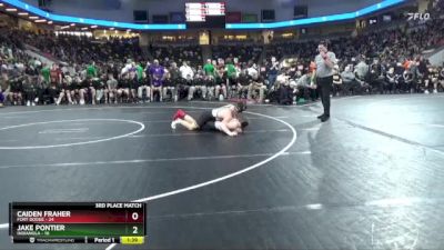 150 lbs Finals (1st & 3rd) - Caiden Fraher, Fort Dodge vs Jake Pontier, Indianola