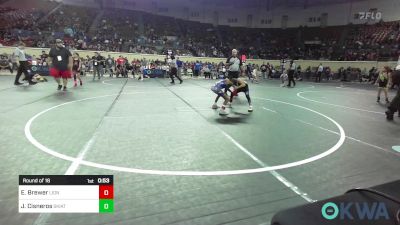 58 lbs Round Of 16 - Ezekiel Brewer, Lions Wrestling Academy vs Jack Cisneros, Skiatook Youth Wrestling 2022-23