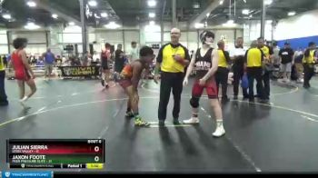 125 lbs Semis & 1st Wrestleback (8 Team) - Julian Sierra, Steel Valley vs Jaxon Foote, Peer Pressure Elite