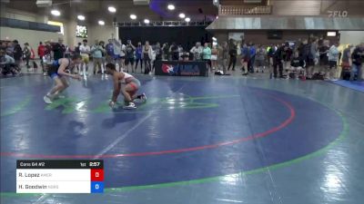 61 kg Cons 64 #2 - Raymond Lopez, American University vs Hunter Goodwin, Norse Wrestling Club