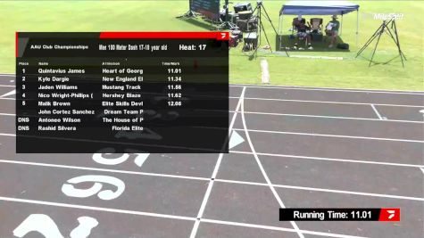 Youth Boys' 100m, Prelims 18 - Age 17-18