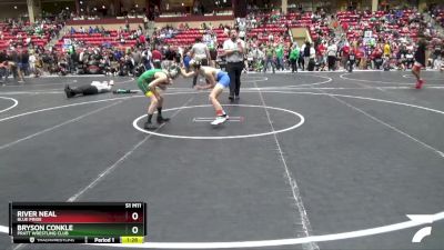 92 lbs Cons. Round 2 - River Neal, Blue Pride vs Bryson Conkle, Pratt Wrestling Club