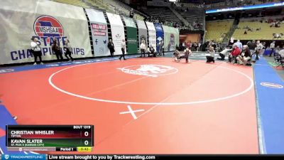 165 Class 1 lbs Cons. Round 3 - Kavan Slater, St. Pius X (Kansas City) vs Christian Whisler, Tipton