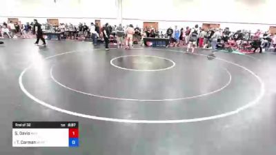 87 kg Rnd Of 32 - Stetson Davis, Wyoming Unattached vs Talmage Carman, Mustang Wrestling Club