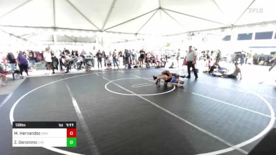 138 lbs Semifinal - Matthew Hernandez, Horizon vs Zavian Geronimo, Live Training