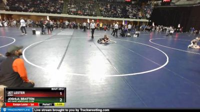 74 lbs Quarterfinal - Joshua Bratten, Big Game Wrestling Club vs Jet Lester, Iowa