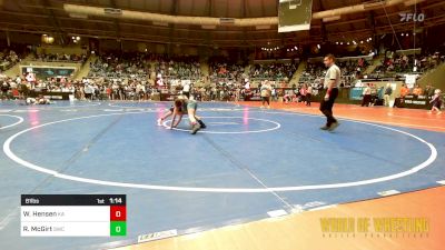 81 lbs Round Of 16 - Whitney Hensen, Kodiak Attack vs Rocket McGirt, Salina Wrestling Club