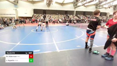 82-J lbs Round Of 16 - Warren Alderman, Princeton Wrestling Club vs Jake Appello, Frost Gang