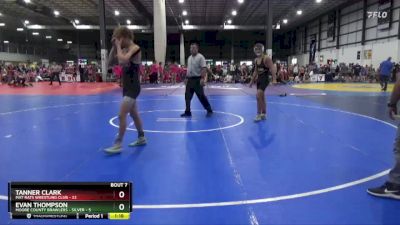 150 lbs Semis & 1st Wb (8 Team) - TANNER CLARK, MAT RATS WRESTLING CLUB vs Evan Thompson, MOORE COUNTY BRAWLERS - SILVER