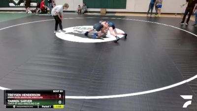 85 lbs Champ. Round 2 - Tarren Sarver, Touch Of Gold Wrestling Club vs Treysen Henderson, Green River Grapplers Wrestling