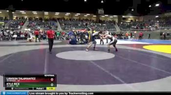 220 lbs Semis (4 Team) - Lawson Talamantez, 4A Seaside vs Kyle Rice, 3A Amity