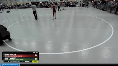 130 lbs Cons. Round 4 - Riley Watts, Siouxland Wrestling Academy vs Ryan Moore, Perrysburg Wrestling Club