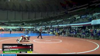 120 lbs Champ - Round 1 (16 Team) - Jadon Shanholtz, Strasburg vs Christian Hartz, Gloucester