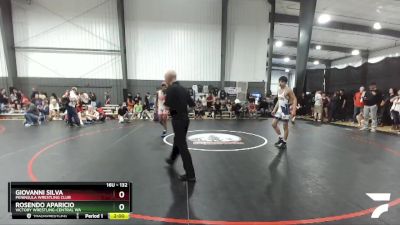 132 lbs Cons. Semi - Giovanni Silva, Peninsula Wrestling Club vs Rosendo Aparicio, Victory Wrestling-Central WA