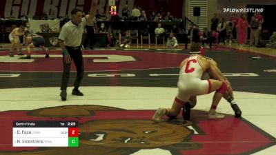 174 lbs Semifinal - Chris Foca, Cornell vs Nick Incontrera, Penn