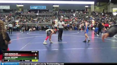 105 lbs Champ. Round 1 - Jon Gonzalez, Sebolt Wrestling Academy vs Keyan Wickre, Yankton Jr Bucks