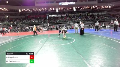 100 lbs Round Of 32 - Alex Carroll, Cedar Grove vs Marcellus Davison, Franklin