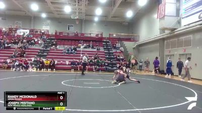 141 lbs Cons. Round 2 - Randy McDonald, Simon Fraser vs Joseph Misitano, New Mexico Highlands