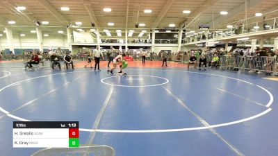 101 lbs Round Of 16 - Hannah Grealis, Agawam vs Kylea Gray, Massabesic YW Club