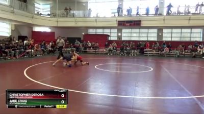 125 lbs Cons. Semi - Jake Craig, Southern Maine vs Christopher DeRosa, New England College