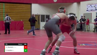 170 lbs Champ. Round 1 - Cody Goodwin, Crown Point vs Valin Hedden, West Lafayette