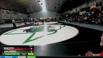 132 lbs 2nd Wrestleback And Semi-finals(16 Team) - Haley Pitts, Katy (Girls) vs Jania Dunigan, Arlington Martin (Girls)