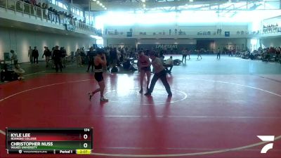 174 lbs Cons. Round 1 - Kyle Lee, Roanoke College vs Christopher Nuss, Wilkes University