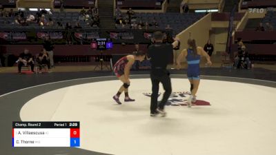 53 lbs Champ. Round 2 - Areana Villaescusa, Army (WCAP) vs Caitlyn Thorne, Missouri