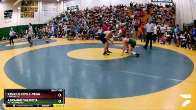 132 lbs Cons. Round 2 - Xavious Coyle-Vega, Chino Hills vs Abraham Valencia, Notre Dame/Riv