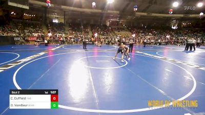 95 lbs Round Of 64 - Camron Duffield, Thoroughbred Wrestling Academy vs Drake VomBaur, Bear Cave