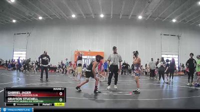 100 lbs Round 2 - Gabriel Jager, Summerville Takedown Club vs Grayson Stuchell, Northeast Georgia Mat Monstars