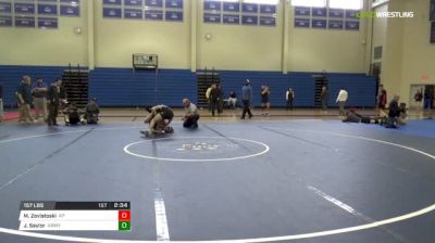 157 lbs Final - Matt Zovistoski, Appalachian State vs Jimmy Saylor, Army West Point