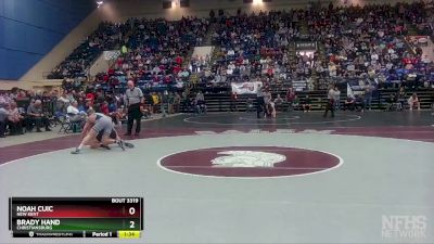 3 - 138 lbs Semifinal - Brady Hand, Christiansburg vs Noah Cuic, New Kent