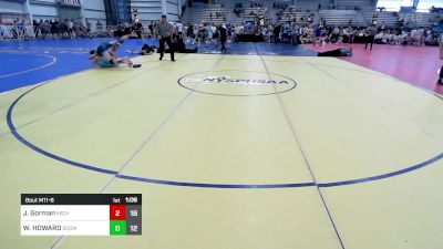 160 lbs Rr Rnd 3 - Justin Gorman, Michigan Grapplers Blue vs Wyatt HOWARD, BoomRanch