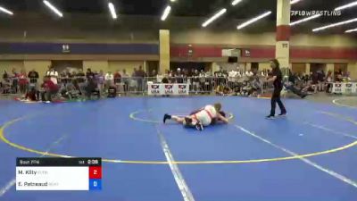 62 kg Quarterfinal - Macey Kilty, Sunkist Kids Wrestling Academy vs Emmily Patneaud, McKendree Bearcat Wrestling Club