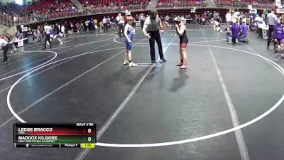 95 lbs Quarterfinal - Maddox Kilgore, MWC Wrestling Academy vs Ledge Bracco, HWA